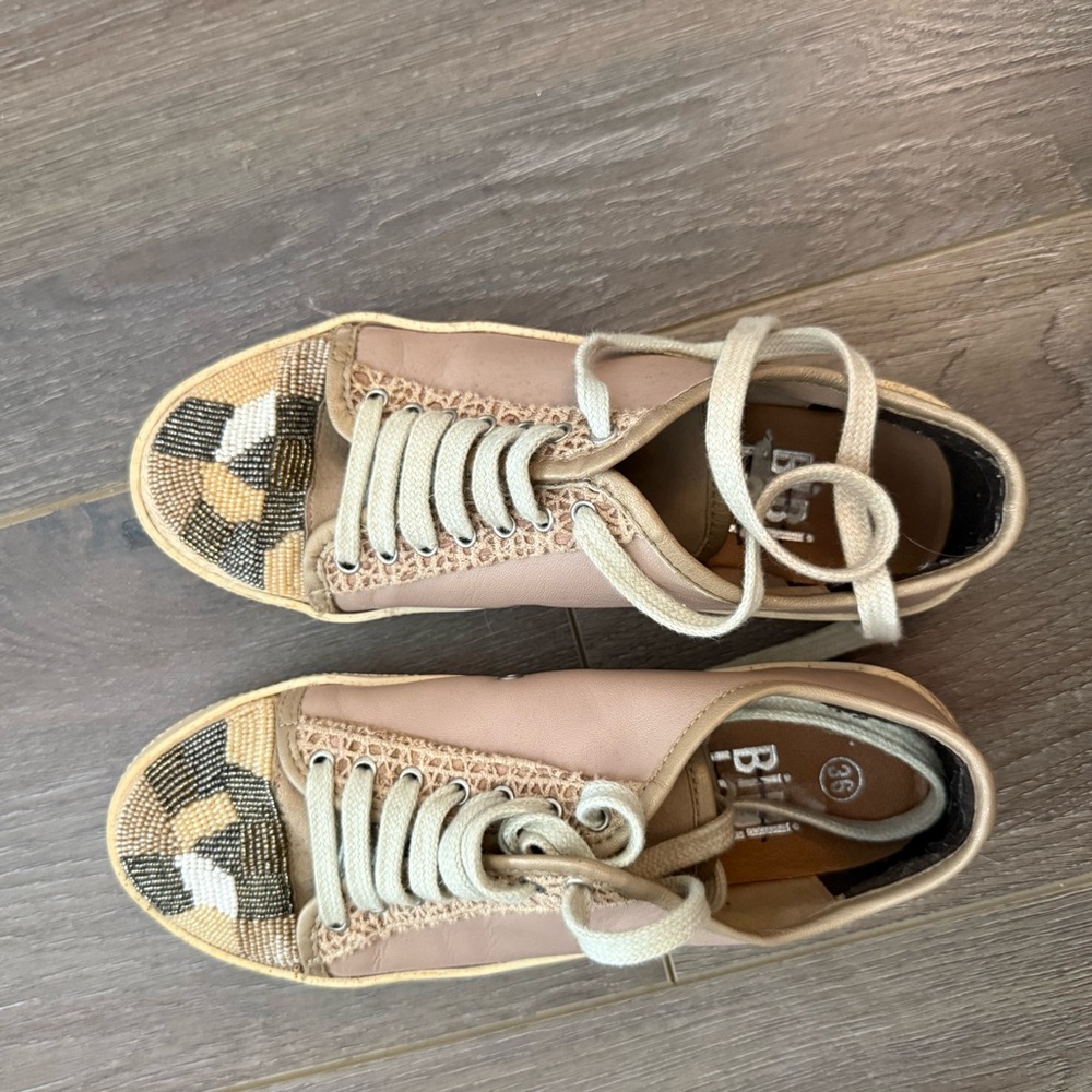 Anthropologie Beaded Sneakers